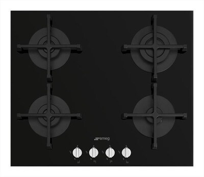 SMEG - Piano cottura a gas PV264N 4 fuochi 60cm-Nero
