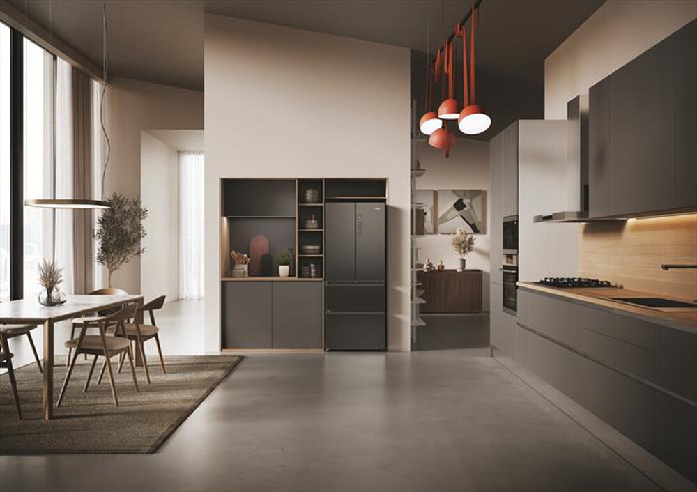 Immagine del prodotto HAIER - Frigorifero combinato HFR3718DNMD Classe D 402lt-Antracite