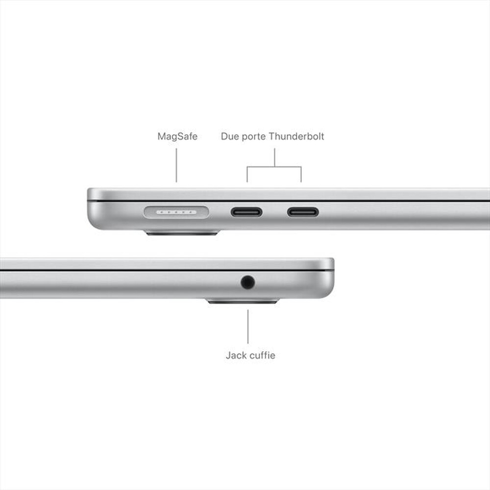 "APPLE - MacBook Air 13\" M3 Core CPU 8 GPU 8 16GB 256GB SSD-Argento"