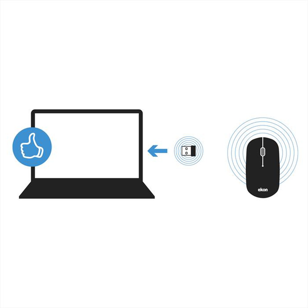 "SBS - Mouse wireless ECITMOUSEBTK-Nero"