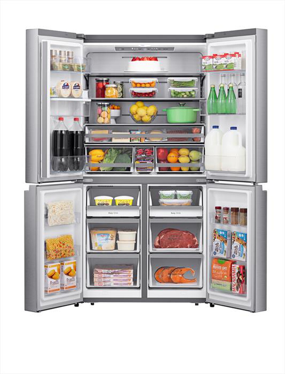 "HISENSE - Frigorifero 3 e più porte RQ758N4SWI1 Classe F-Inox"