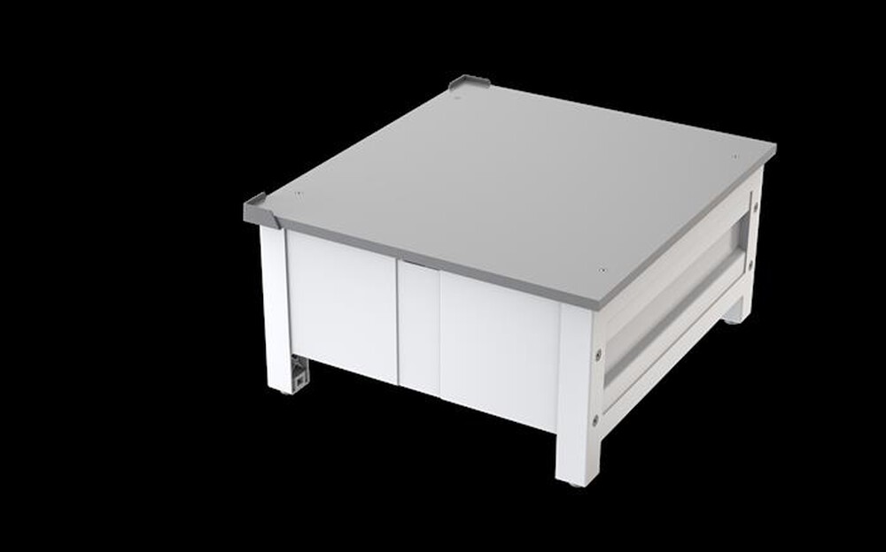 "MELICONI - BASE SPACE BRIDGE-Struttura bianca, ripiano grig"