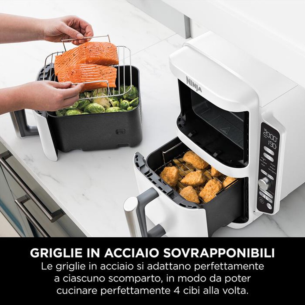 "NINJA - FRIGGITRICE ARIA DOUBLESTACK 9,5 L SL400EUWH-Bianco"