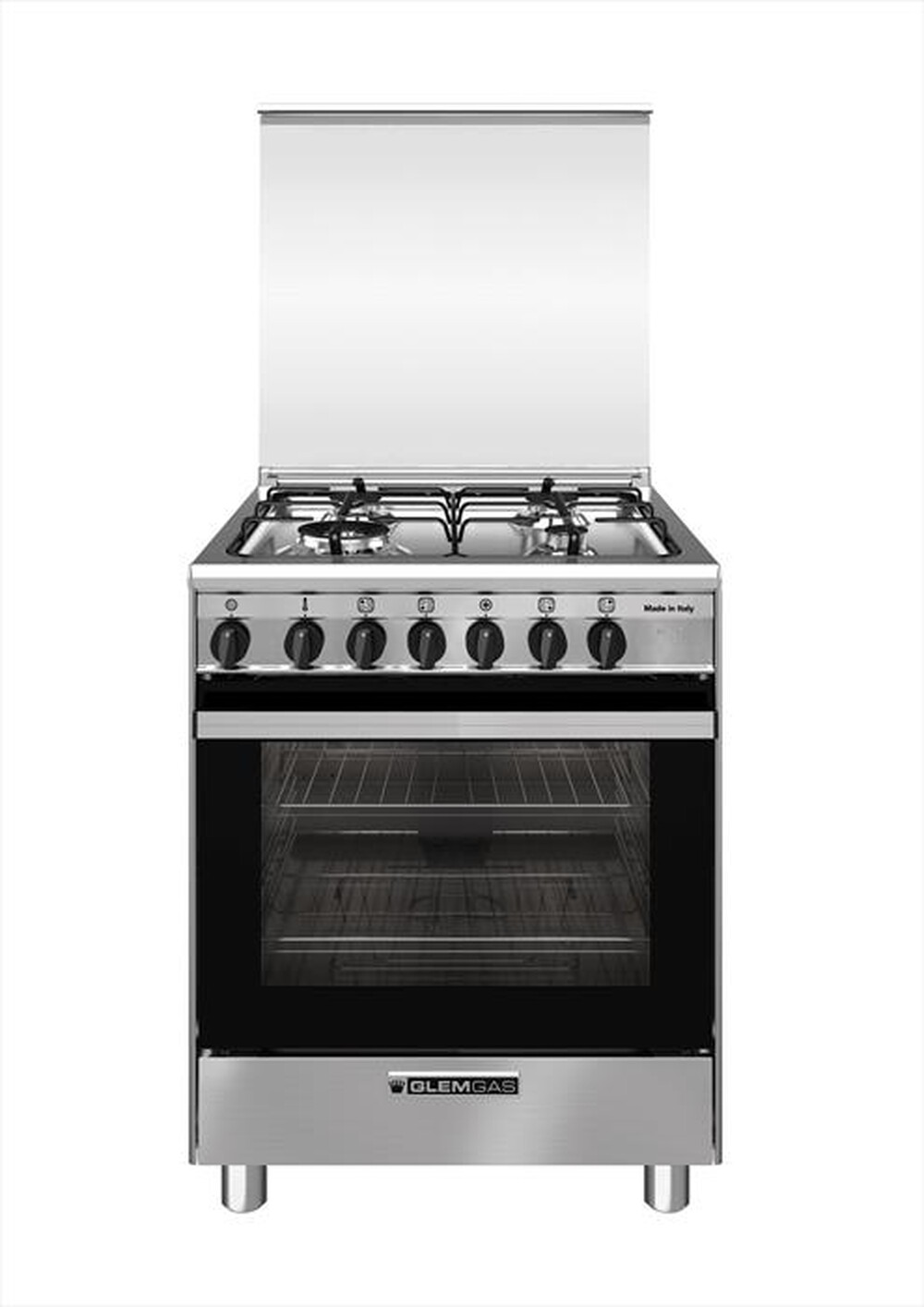 "GLEM GAS - Cucina SA66TMI Classe A-Inox"