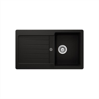 GLEM GAS - Lavello 1 vasca GLU861BK-Nero Opaco