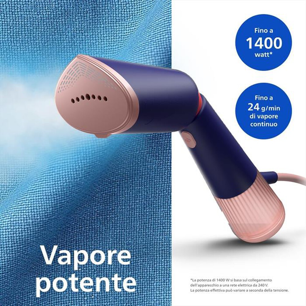 Immagine del prodotto PHILIPS - Ferro da stiro a vapore SERIE 5000 STH5030/20-Blu/Rosa