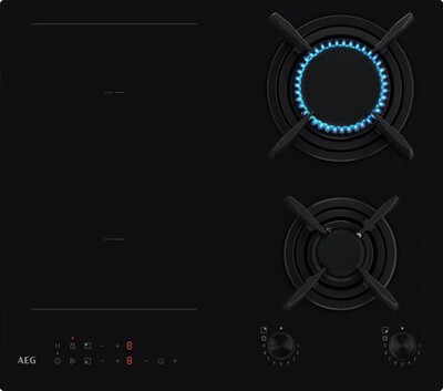 AEG - Piano cottura gas + elettrico CN071436DH-Nero
