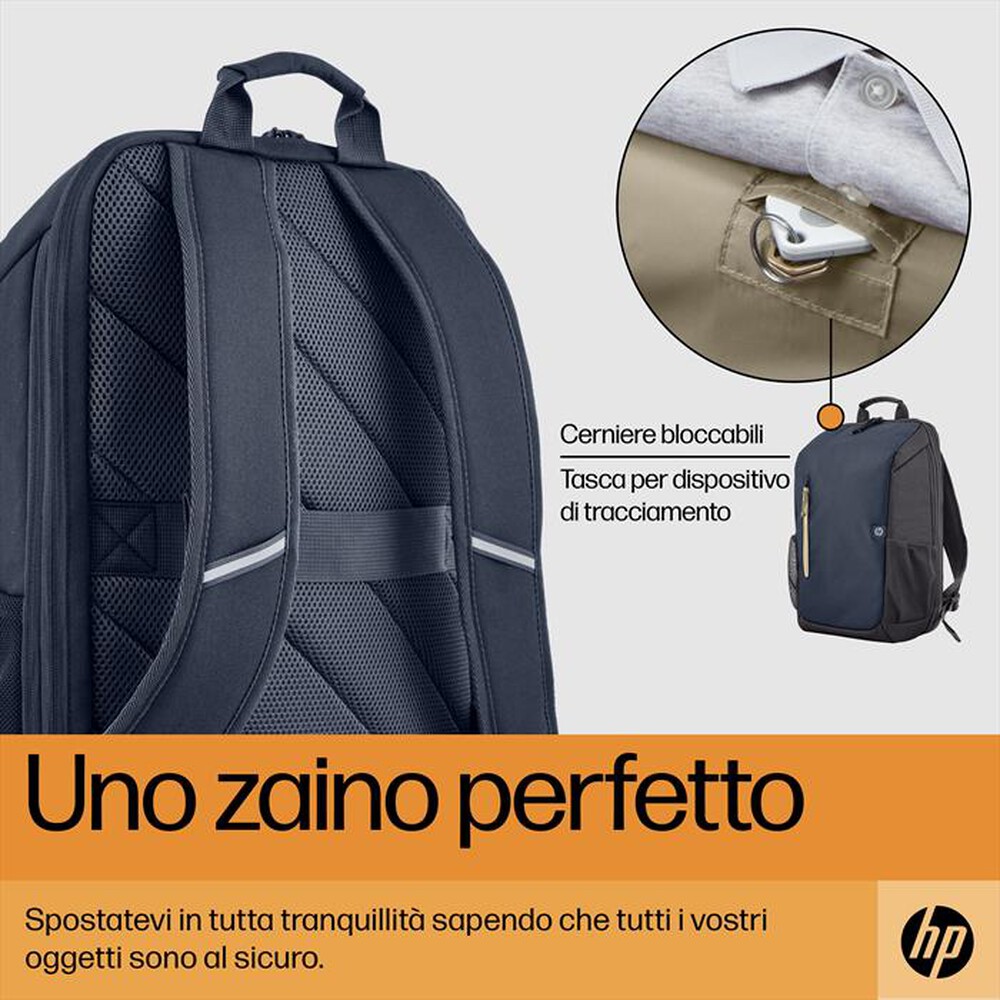 "HP - Zaino 18L TRAVEL 15.6 per laptop HP Travel 15.6-Blue Night"