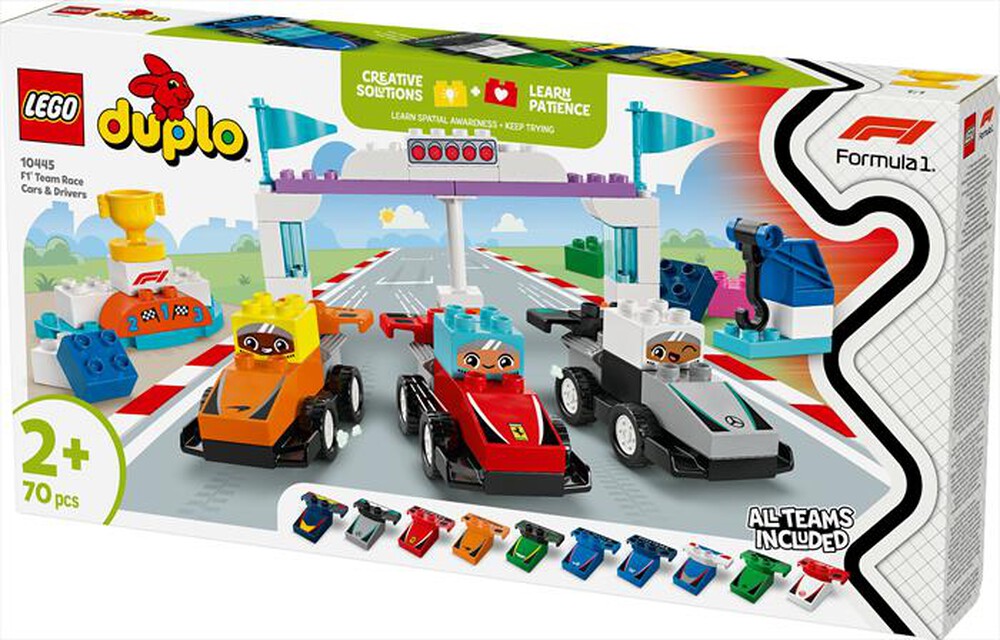 Immagine del prodotto LEGO - DUPLO Town Auto da corsa e piloti Team F1&reg; 10445
