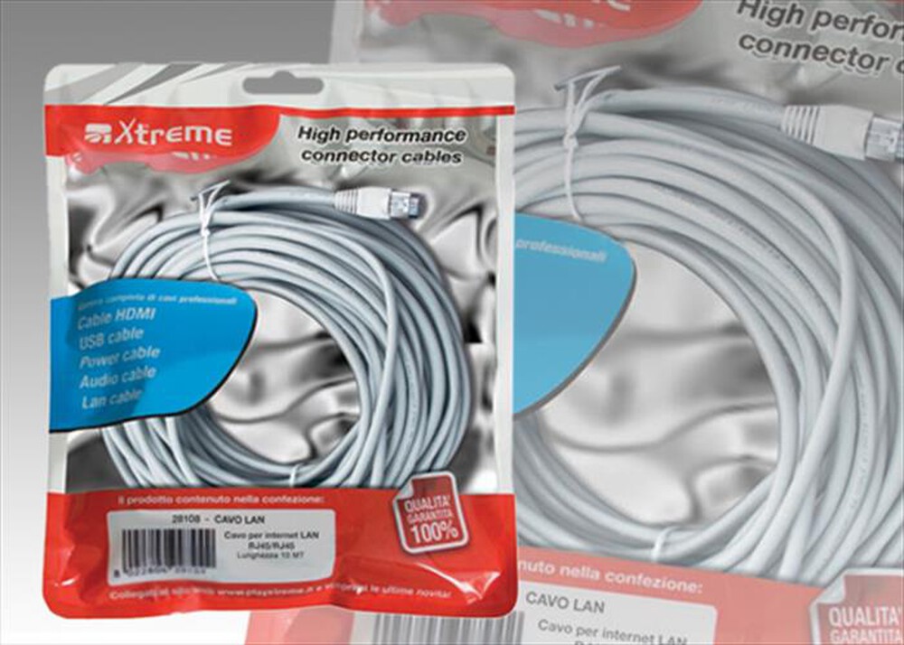 Immagine del prodotto XTREME - 28108 - Cavo rete RJ45/RJ45 10 mt