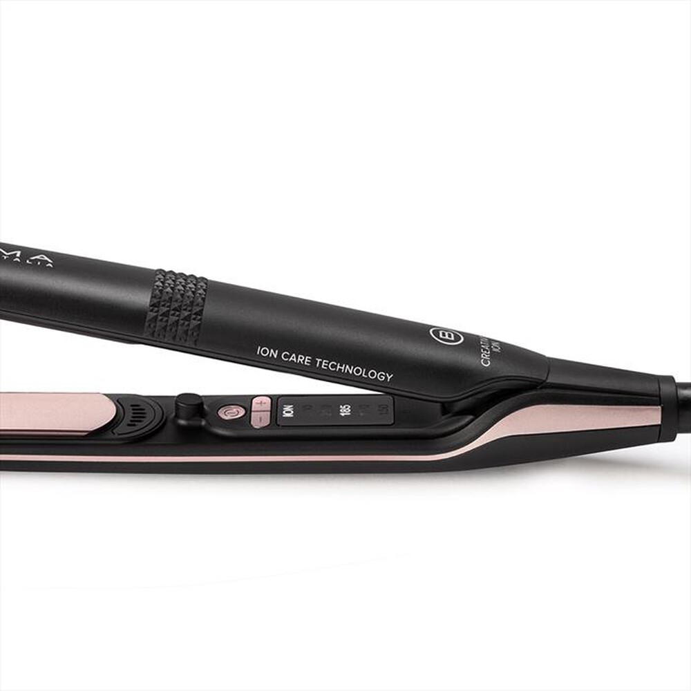 "BELLISSIMA IMETEC - PIASTRA PER CAPELLI CREATIVITY ION-Nero, Rosa"