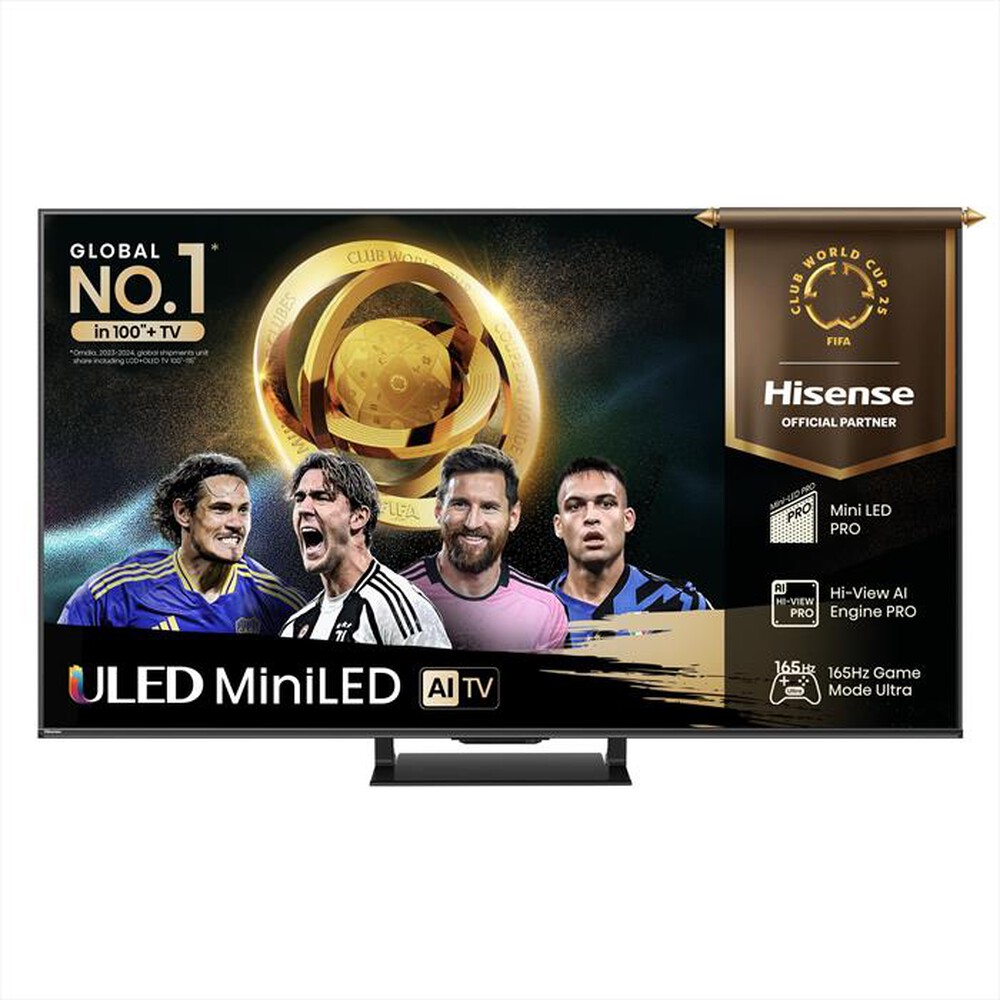 Immagine del prodotto HISENSE - Smart Tv Mini LED PRO 55" 4K 55U7Q PRO 165Hz-NERO
