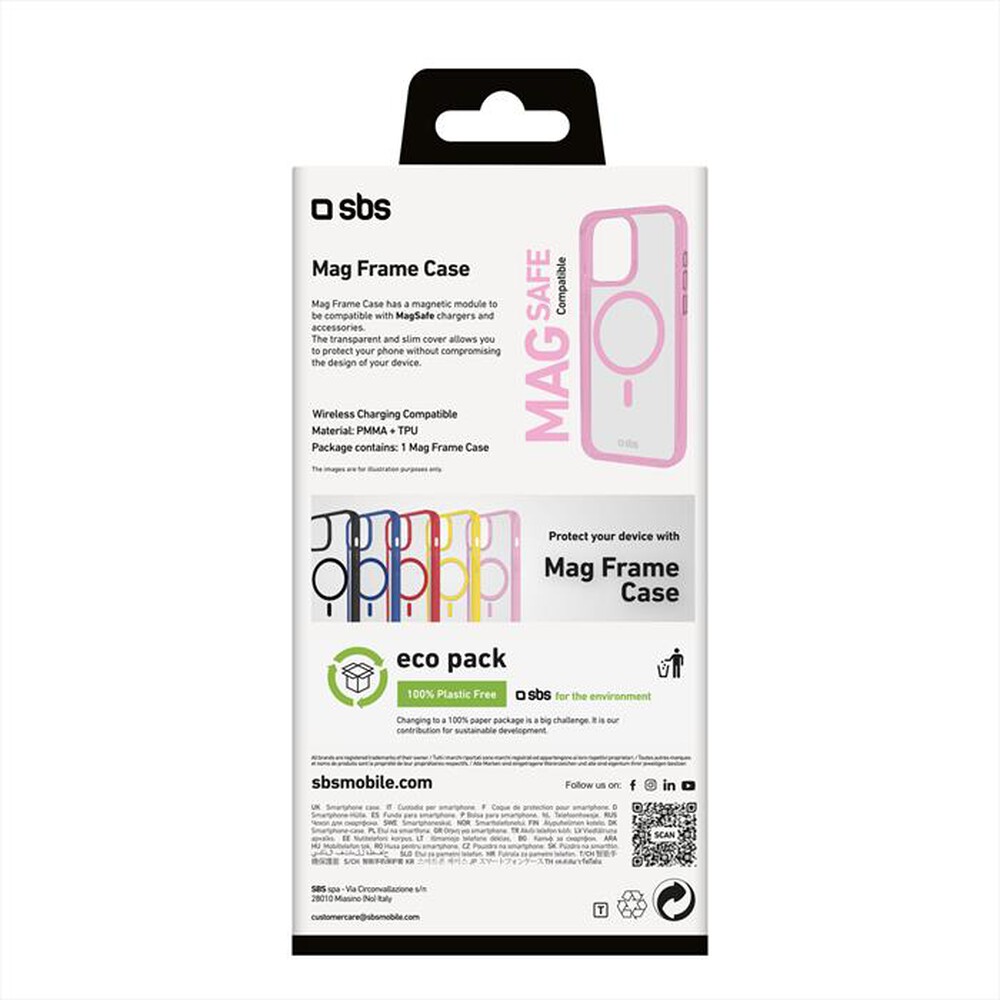 "SBS - Cover Mag Frame iPhone 16 Pro TEMAGCOLIP1661PP"