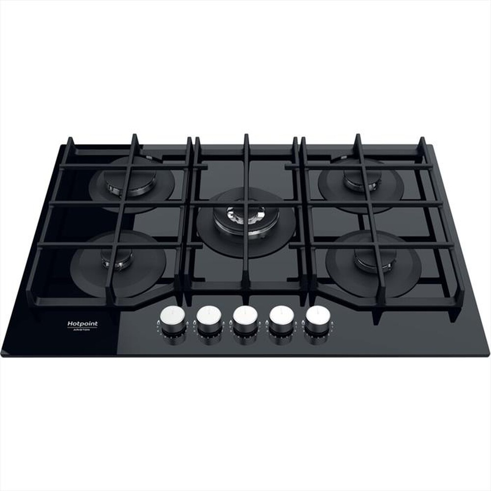 "HOTPOINT ARISTON - Piano cottura a gas HAGS 72F/BK HOB OA 5 fuochi"