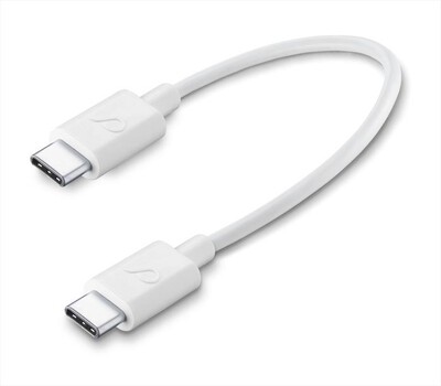 CELLULARLINE - USBDATACTRUSBC2CW Cavo Dati-USB-C TO USB-C-15 cm-Bianco