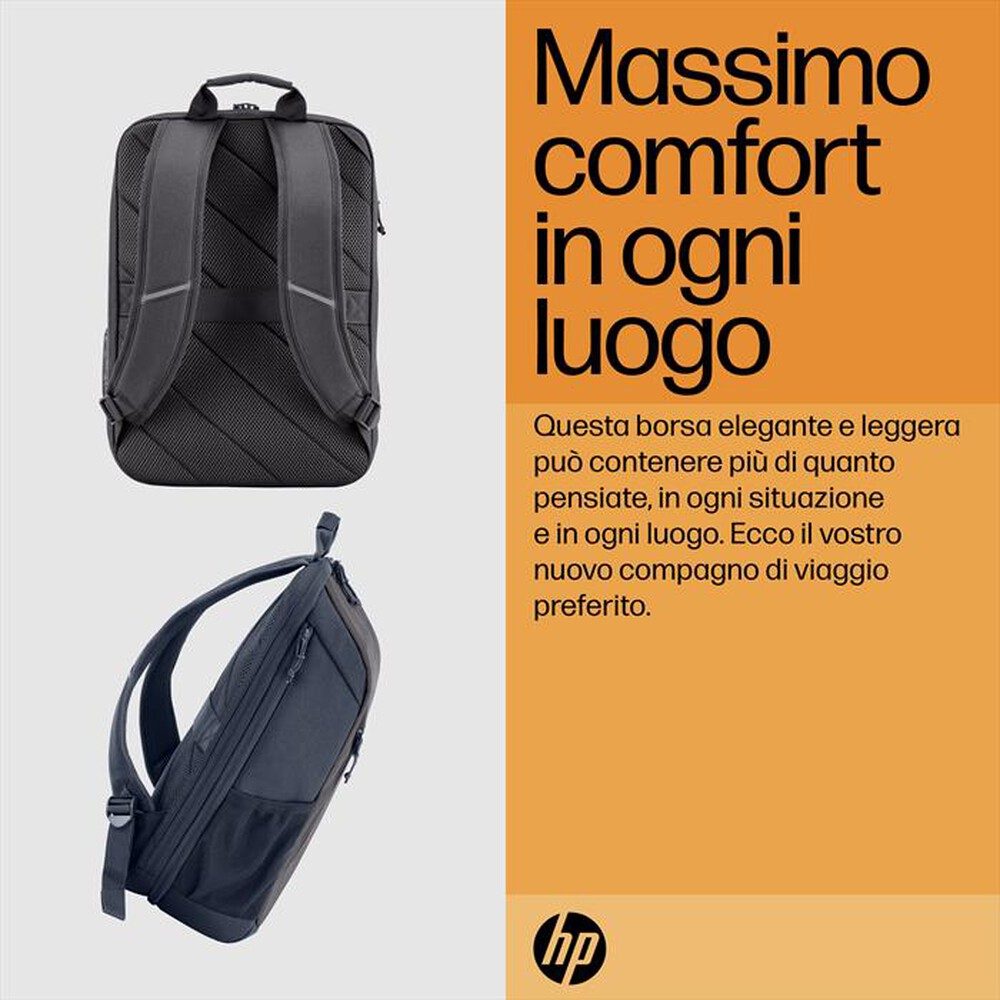 "HP - Zaino 18L TRAVEL 15.6 per laptop HP Travel 15.6-Blue Night"