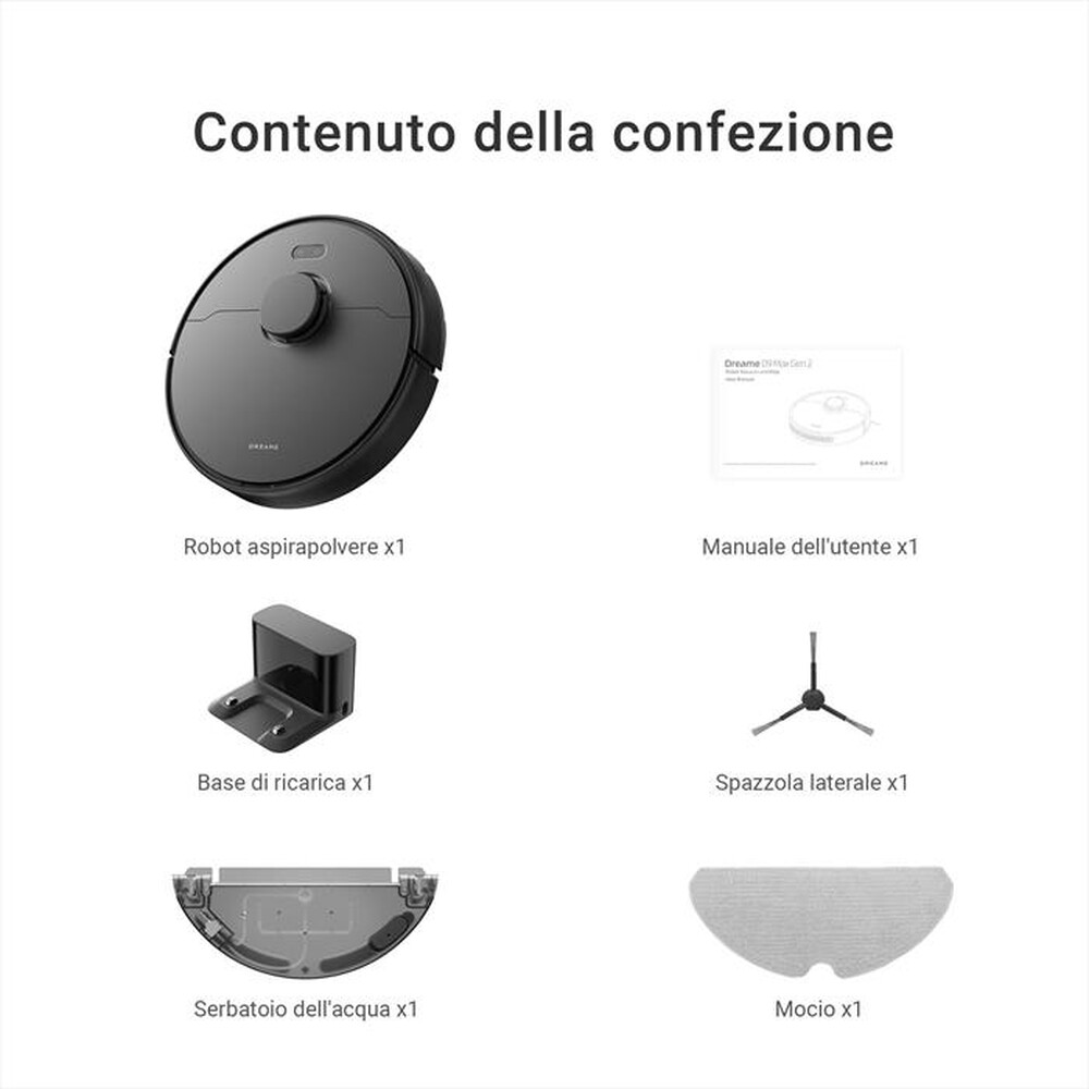 Immagine del prodotto DREAME - Aspirapolvere robot D9 MAX GEN2-Nero
