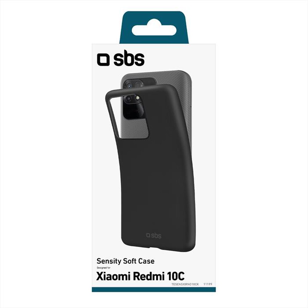 "SBS - Cover Sensity TESENSXIRNO10CK per Xiaomi Redmi 10C-Nero"
