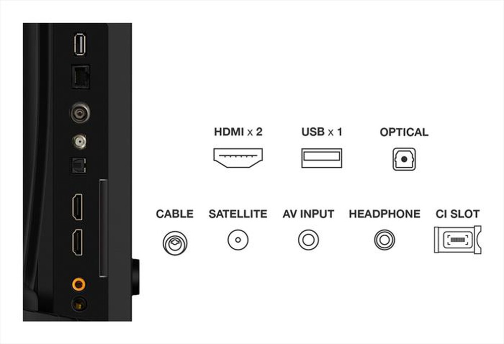 Immagine del prodotto TCL - Smart TV Q-LED FHD 32" 32S59K-Metallico