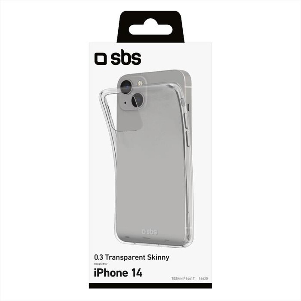 "SBS - Cover Skinny TESKINIP1461T per iPhone 14-Trasparente"