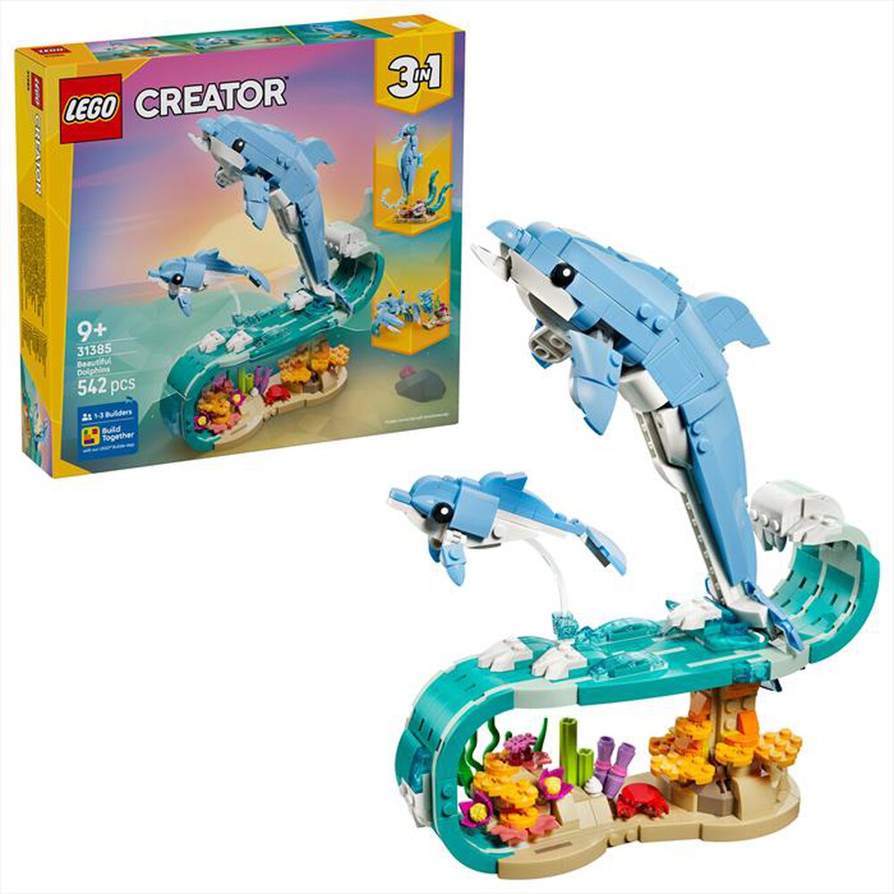 Immagine del prodotto LEGO - CREATORE 3IN1 Animali marini: delfini - 31385-Multicolore