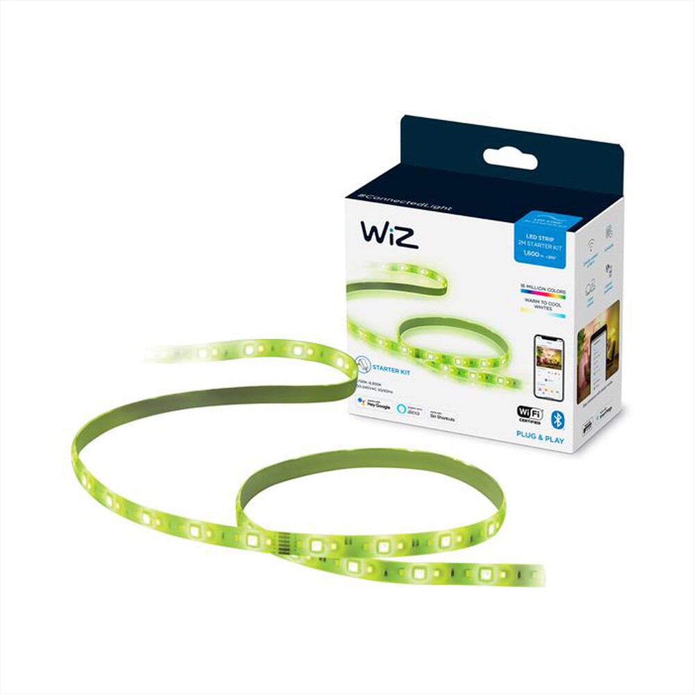 "WIZ - COLOR STARTERKIT LIGHTSTRIP 2M-Luce bianca e colorata"