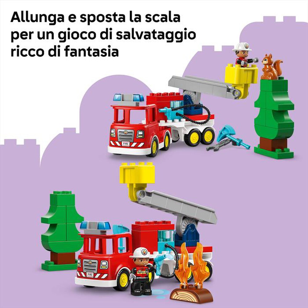 Immagine del prodotto LEGO - DUPLO Autopompa con manichetta e pompiere - 10473-Multicolore
