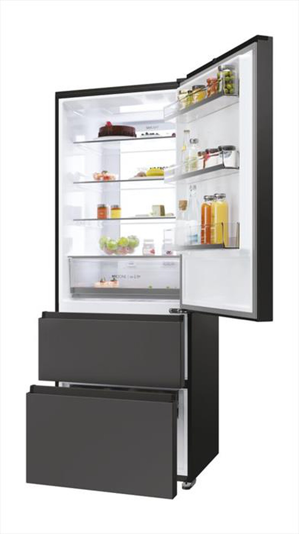 "HAIER - Frigorifero combinato HTR5719ENPT Classe E 528 lt-Black"