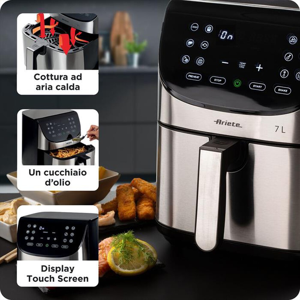 Immagine del prodotto ARIETE - Friggitrice ad aria 4628-acciaio inossidabile