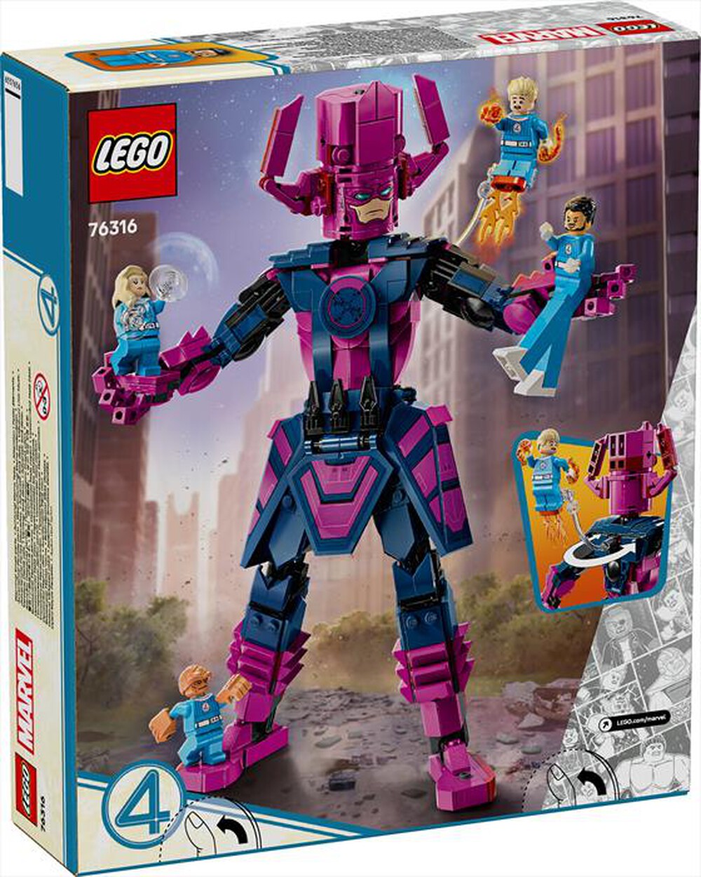 "LEGO - 76316 FANTASTICI QUATTRO E GALACTUS-,"