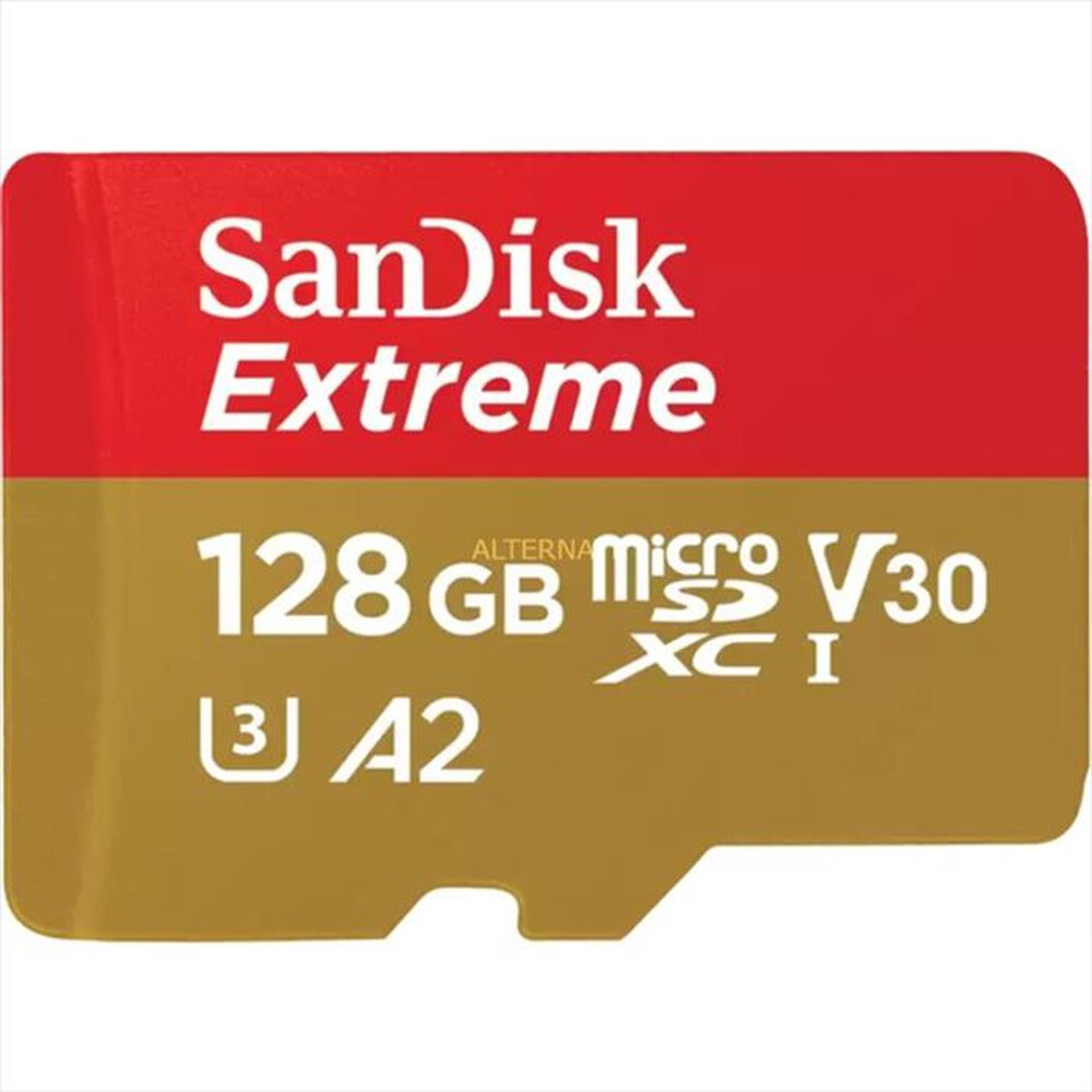 "SANDISK - MICROSD EXTREME A2 128GB +-Oro/Rosso"
