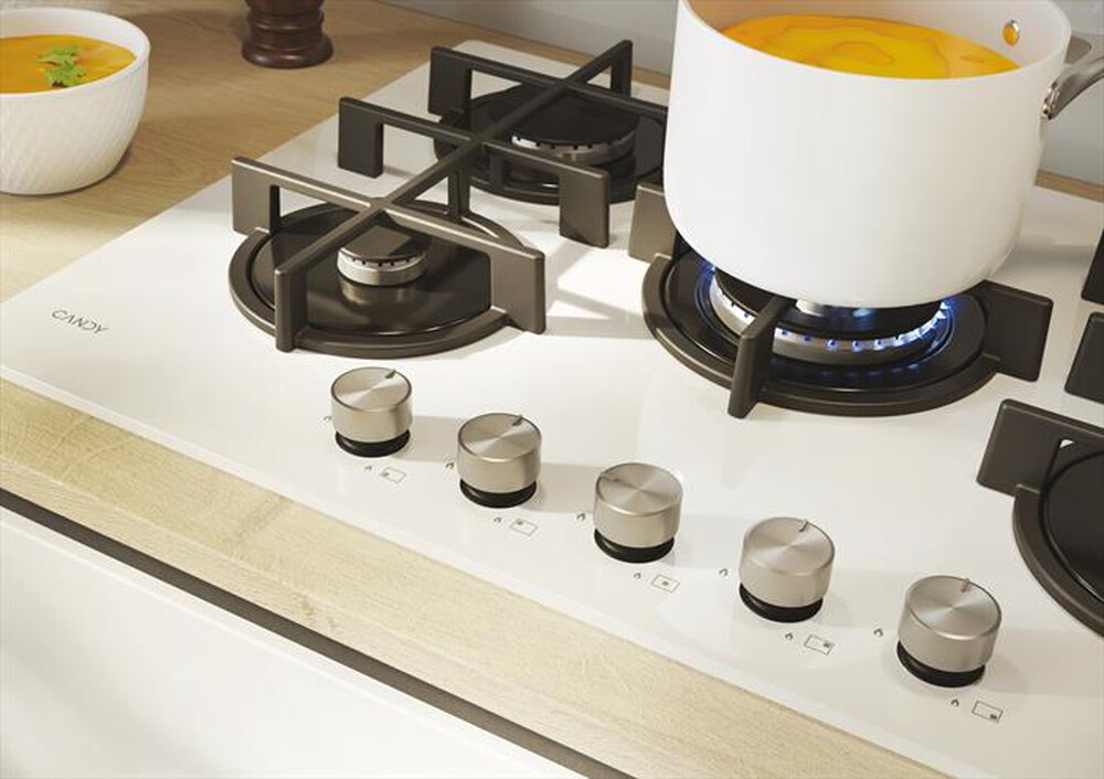 Immagine del prodotto CANDY - Piano cottura gas CVG74WTW 74,5 cm-Bianco