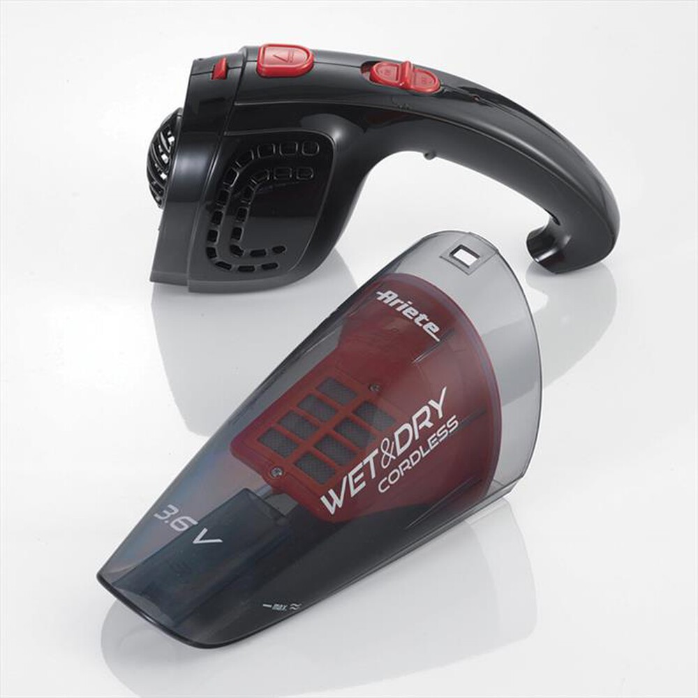 "ARIETE - 2474 Wet & Dry Aspirabriciole senza fili-Nero, Viola"