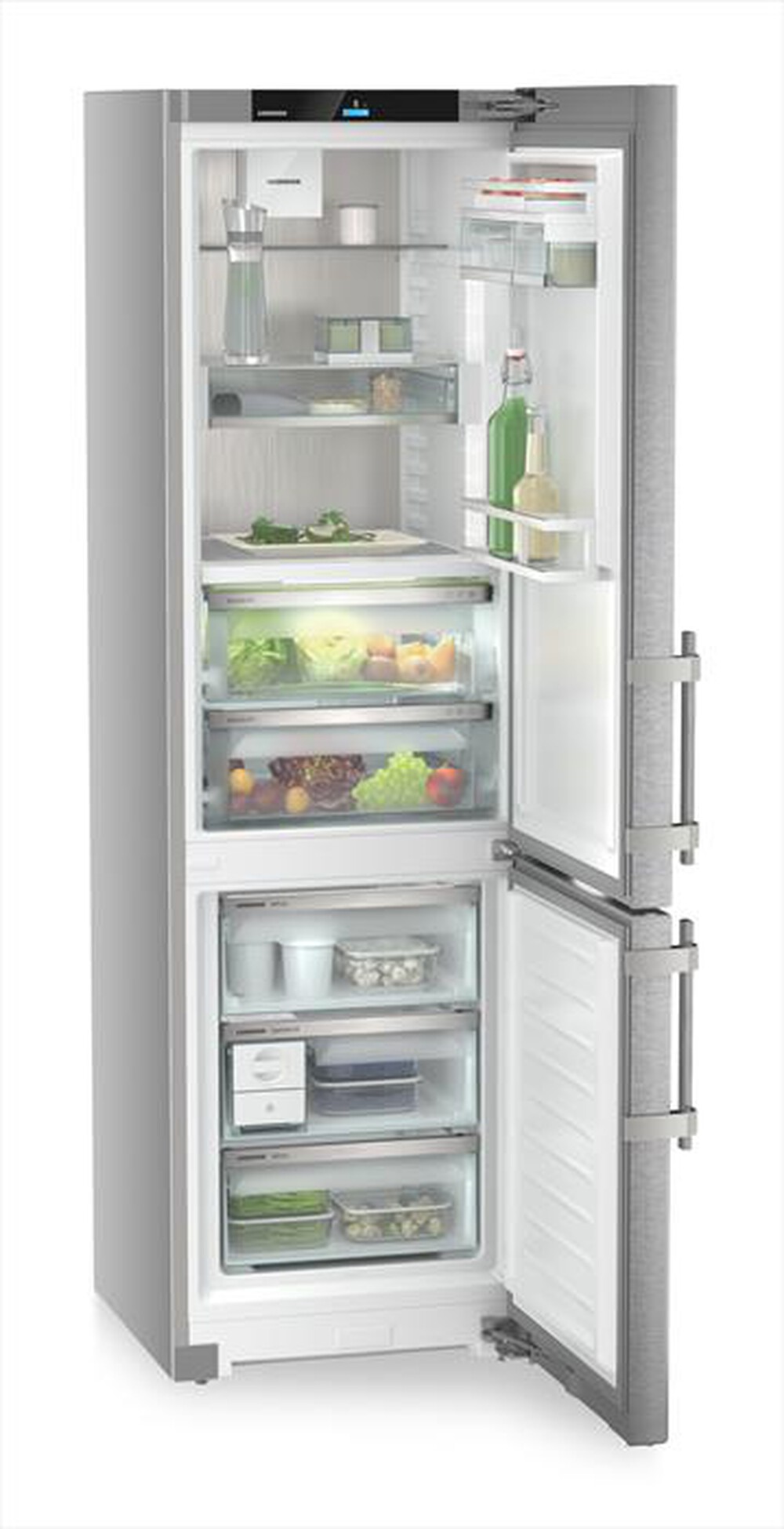 Immagine del prodotto LIEBHERR - Frigorifero combinato CBNSDA 575I-22 ClasseA 362lt-Acciaio SmartSteel / Silver