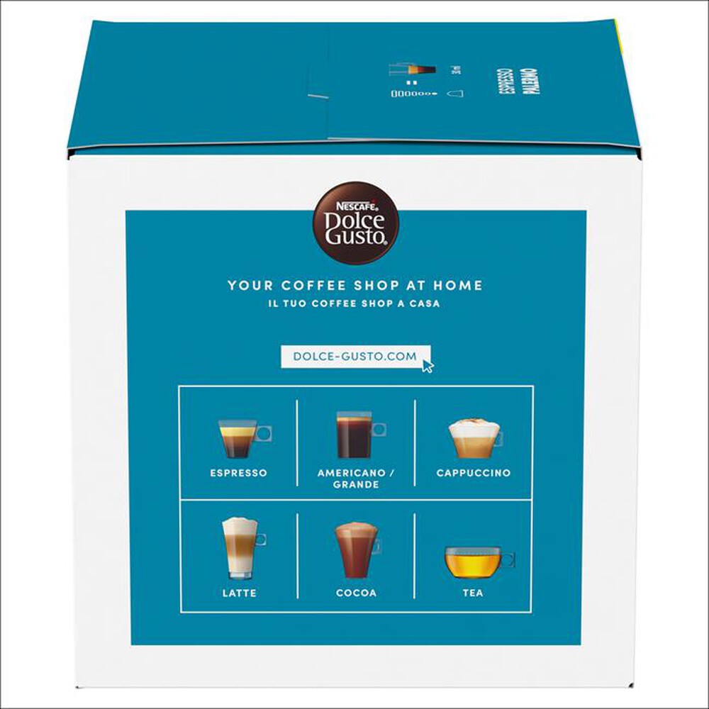 "NESCAFE' DOLCE GUSTO - ESPRESSO PALERMO - Nescafé Dolce Gusto 30 Caps-Bianco/Azzurro"