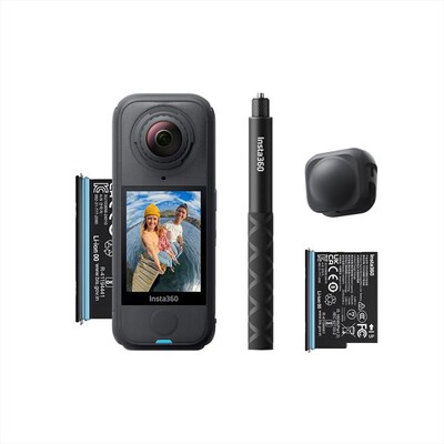INSTA360 - Action Camera X4 AIR STARTER BUNDLE-Nero