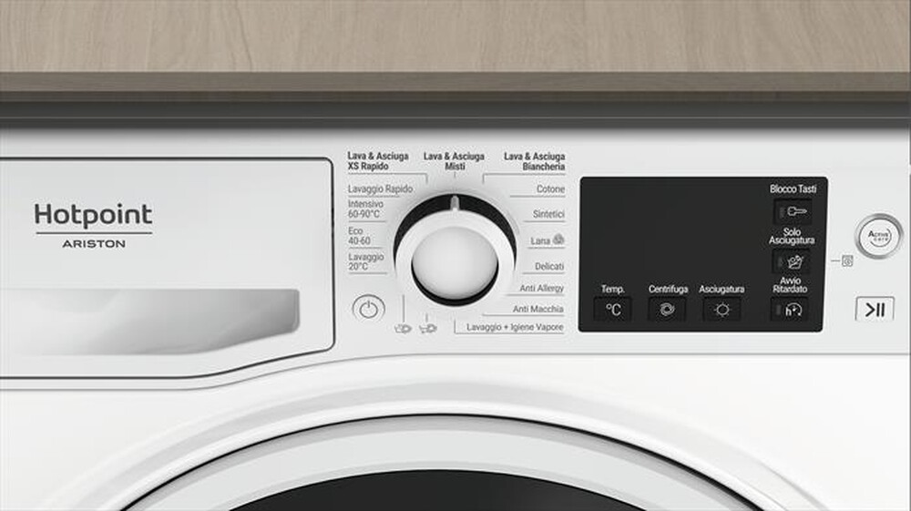 "HOTPOINT ARISTON - Lavasciuga ACTIVE EU NDB R6369 WA IT 9/6 Kg - A-Bianco"