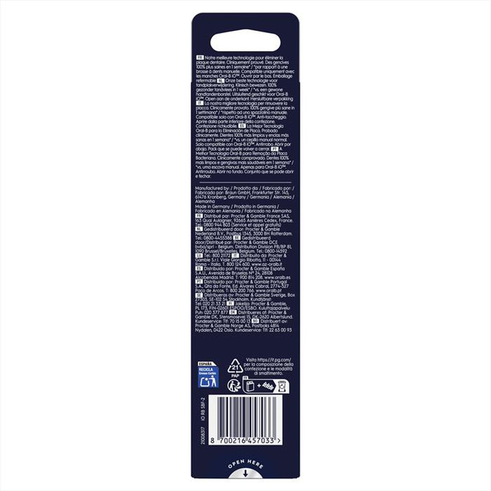 Immagine del prodotto ORAL-B - OB PW REFILL GENTLE CARE BLACK X2CT-NERO