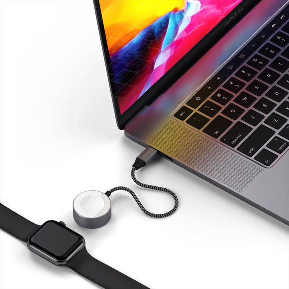 "SATECHI - CAVO MAGNETICO USB-C PER RICARICA APPLE WATCH-grigio"