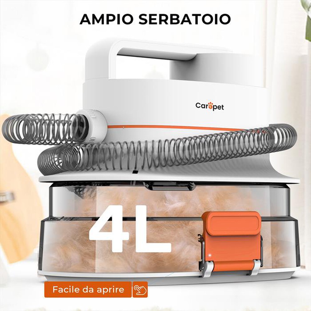 Immagine del prodotto CAREPET - Aspiratore e asciugatore PPET GROOMER 6-IN-1-BIANCO