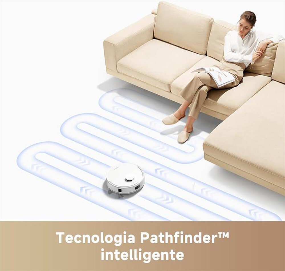 "MOVA - Aspirapolvere robot E20 PLUS-Bianco"