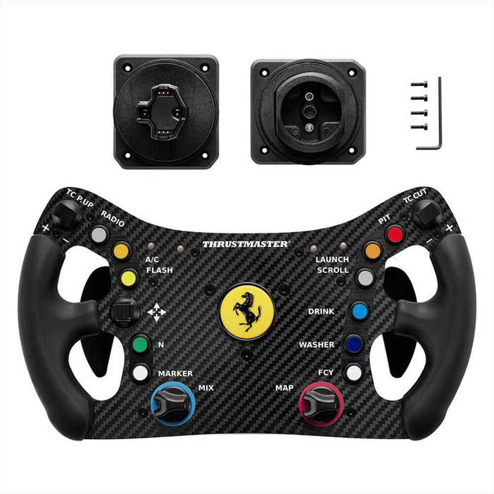 "THRUSTMASTER - Replica del volante FERRARI 488 GT3 WHEEL ADD-ON-Nero"