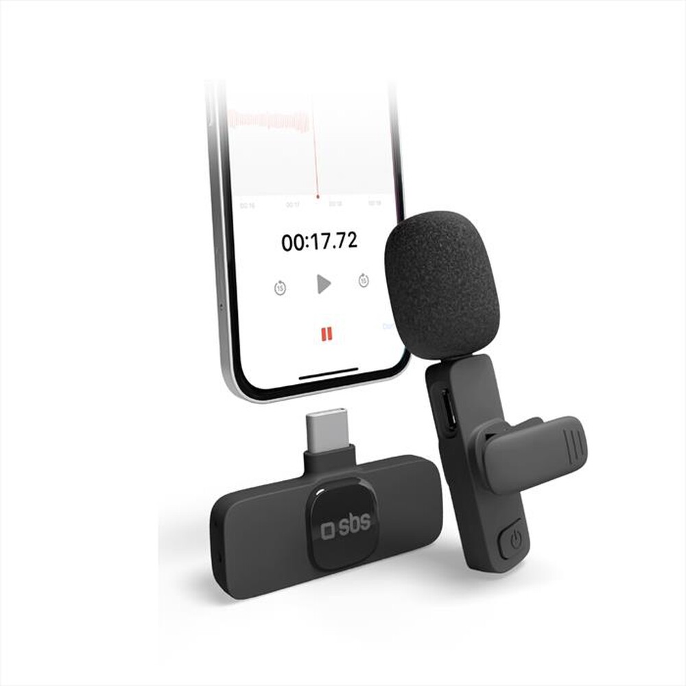 Immagine del prodotto SBS - Microfono con ricevitore Type C TEMICTYCBTK-Nero