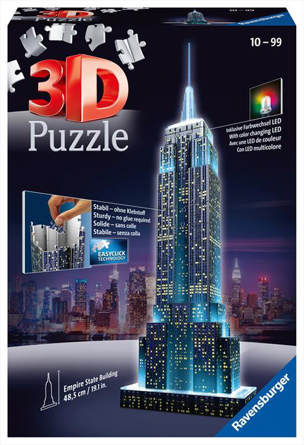 "RAVENSBURGER - RAVENSBURGER 3D PUZZLE NIGHT EDITION EMPIRE STATE"