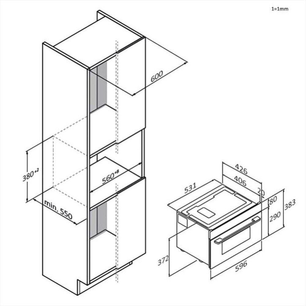 Immagine del prodotto HAIER - Forno microonde da incasso H38FMWID2S7-Black