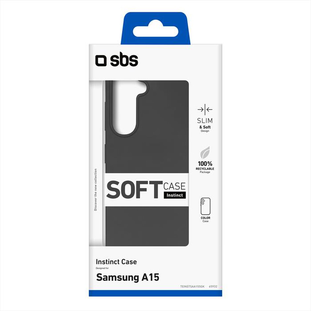"SBS - Cover Instinct TEINSTSAA155GK per Samsung A15-Nero"