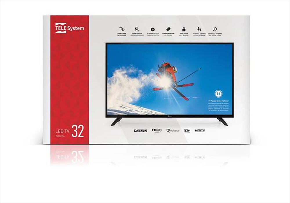 Immagine del prodotto TELESYSTEM - TV LED HD READY 31,5" LX14-BLACK