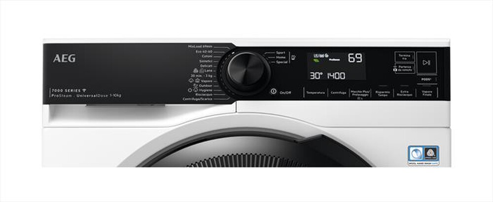 "AEG - Lavatrice LR7H14ABY 10 Kg Classe A-Bianco/oblò nero"