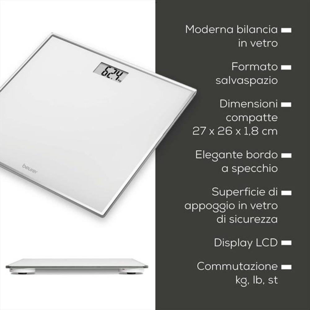 Immagine del prodotto BEURER - Bilancia pesapersone GS 120 KOMPAKT-Bianco