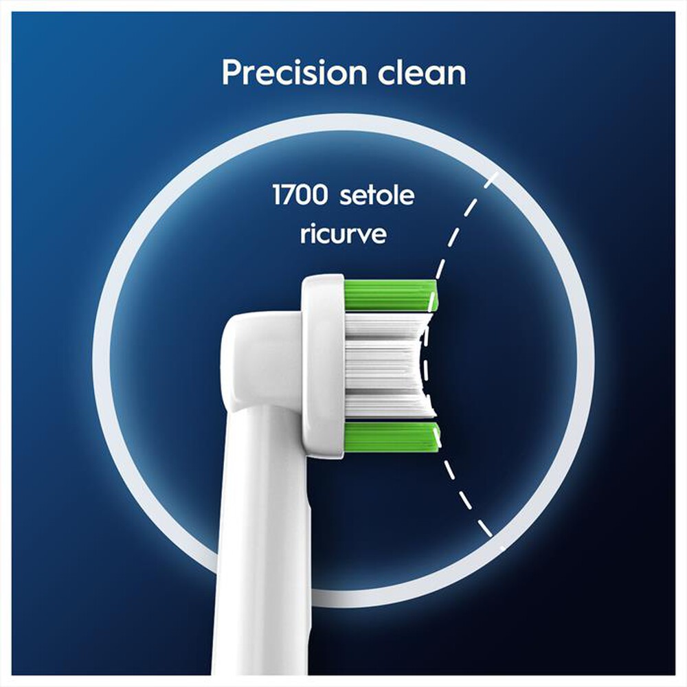 "ORAL-B - TESTINE PRO PRECISE CLEAN 3 PEZZI-BIANCO"